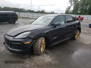 2019 Porsche Cayenne Turbo z VIN WP1AF2AYXKDA80663, wystawiony jako Copart lot #64012524 z przebiegiem 49 421 mil mil oraz Szkoda całkowita • Salvage title. Historia ofert i sprzedaży dostępna na DreamBid. Obrazek 1.