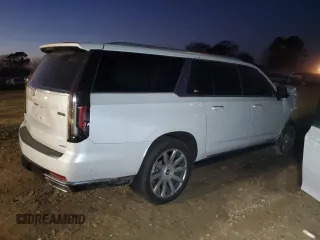 2024 Cadillac Escalade ESV 4WD Premium Luxury Platinum z VIN 1GYS4MKL5RR266838, wystawiony jako Copart lot #41866695 z przebiegiem 7 147 mil mil oraz Szkoda całkowita • Salvage title. Historia ofert i sprzedaży dostępna na DreamBid. Obrazek 3.