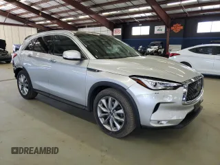 2019 Infiniti QX50 Luxe z VIN 3PCAJ5M3XKF128379, wystawiony jako Copart lot #55037095 z przebiegiem 83 906 mil mil oraz Szkoda całkowita • Salvage title. Historia ofert i sprzedaży dostępna na DreamBid. Obrazek 4.