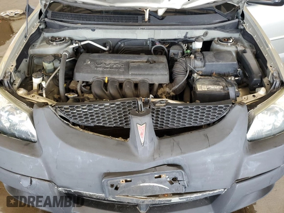 2004 Pontiac Vibe with VIN 5Y2SL64834Z430349, listed as a Copart auction lot 63217785 with 186,576 mi miles and Salvage title. Bid and sale history available at DreamBid. Image 11.