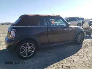 2012 MINI Convertible with VIN WMWZN3C55CT133967, listed as a Copart auction lot 88546705 with 104,357 mi miles and Non repairable. Bid and sale history available at DreamBid. Image 3.