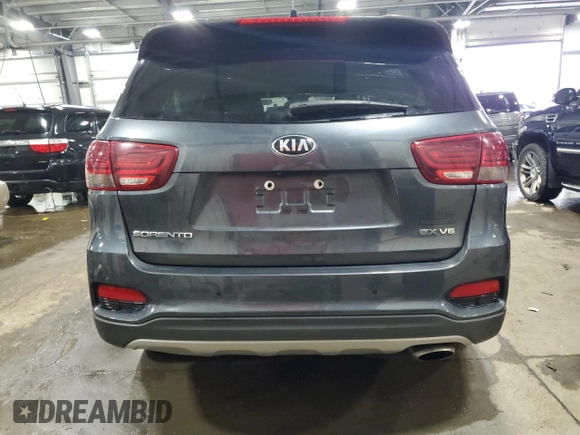 2019 Kia Sorento EX with VIN 5XYPHDA52KG609807, listed as a Copart auction lot 88418205 with 69,831 mi miles and Salvage Title. Bid and sale history available at DreamBid. Image 6.