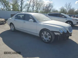 2008 Bentley Flying Spur with VIN SCBBR93W08C051630, listed as a Copart auction lot 52567205 with 29,612 mi miles and Salvage Title. Bid and sale history available at DreamBid. Image 4.