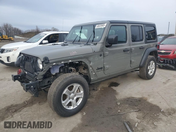 2023 Jeep Wrangler Willys with VIN 1C4HJXDGXPW545601, listed as a Copart auction lot 50020905 with 19,115 mi miles and Salvage title. Bid and sale history available at DreamBid. Image 1.