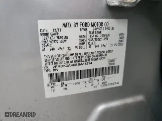 2014 Ford Edge Sport with VIN 2FMDK3AK6EBA18744, listed as a Copart auction lot 86622524 with 126,670 mi miles and Salvage Title. Bid and sale history available at carsss.com. Image 13.