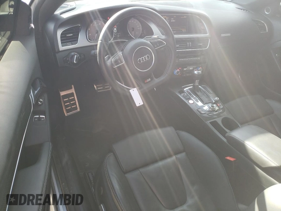 2014 Audi S5 Premium Plus with VIN WAUCGAFR7EA026615, listed as a Copart auction lot 55121824 with 17,817 mi miles and Salvage Title. Bid and sale history available at carsss.com. Image 8.