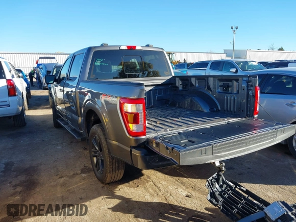 2021 Ford F-150 XL with VIN 1FTFW1ED1MFC62199, listed as a IAAI auction lot 40876641 with 90,504 mi miles. Bid and sale history available at carsss.com. Image 3.