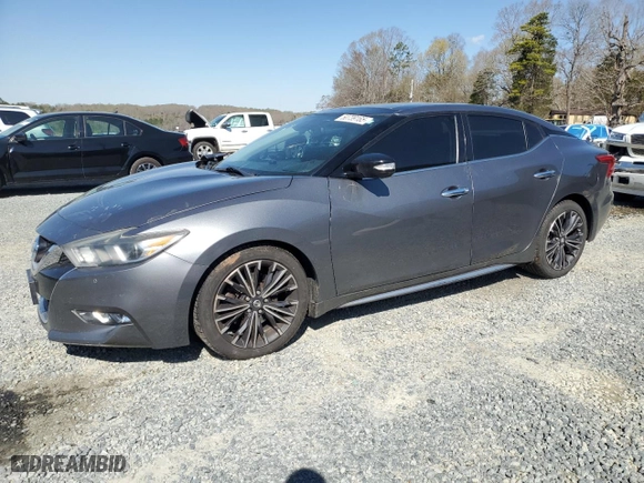 2017 Nissan Maxima Platinum with VIN 1N4AA6AP6HC405098, listed as a Copart auction lot 50739165 with 115,168 mi miles and Salvage Title. Bid and sale history available at carsss.com. Image 1.
