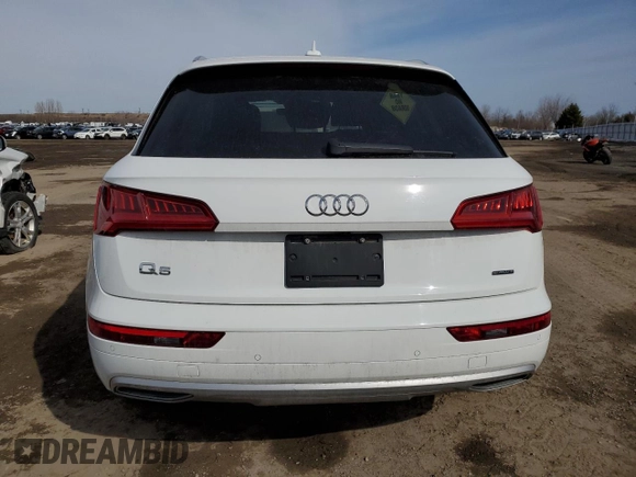 2020 Audi Q5 Premium with VIN WA1ANAFYXL2026794, listed as a Copart auction lot 44834995 with 66,010 mi miles and Salvage title. Bid and sale history available at DreamBid. Image 6.