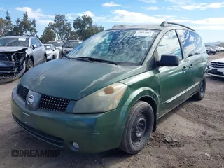 2004 Nissan Quest S with VIN 5N1BV28UX4N351273, listed as a IAAI auction lot 41612051 with Not Provided miles. Bid and sale history available at carsss.com. Image 2.