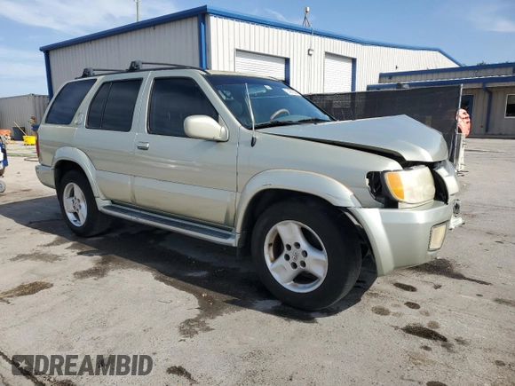 2001 Infiniti QX4 z VIN JNRDR09X51W201432, wystawiony jako Copart lot #54083295 z przebiegiem 211 929 mil mil oraz Szkoda całkowita • Salvage title. Historia ofert i sprzedaży dostępna na DreamBid. Obrazek 4.