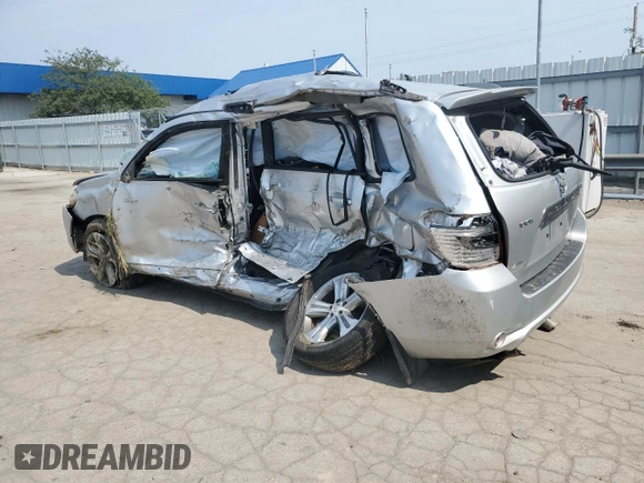 2008 Toyota Highlander Sport with VIN JTEES43AX82021168, listed as a Copart auction lot 60386755 with Not provided miles and Salvage title. Bid and sale history available at DreamBid. Image 2.
