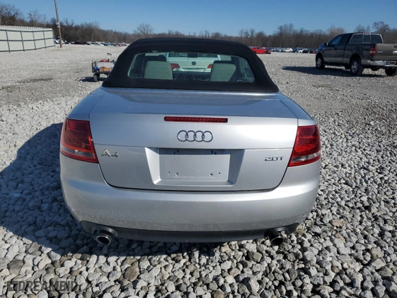 2007 Audi A4 2.0T with VIN WAUAF48H87K016169, listed as a Copart auction lot 48237135 with 61,427 mi miles and Clean Title. Bid and sale history available at carsss.com. Image 6.