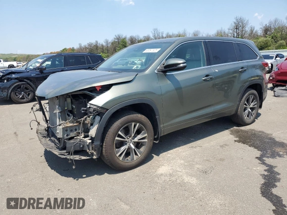 2018 Toyota Highlander LE with VIN 5TDBZRFH7JS876692, listed as a Copart auction lot 63097325 with 95,080 mi miles and Salvage title. Bid and sale history available at DreamBid. Image 1.