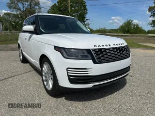 2019 Land Rover Range Rover HSE z VIN SALGS2SV0KA540872, wystawiony jako Copart lot #59046305 z przebiegiem 130 477 mil mil oraz Czysty tytuł • Clean title. Historia ofert i sprzedaży dostępna na DreamBid. Obrazek 1.