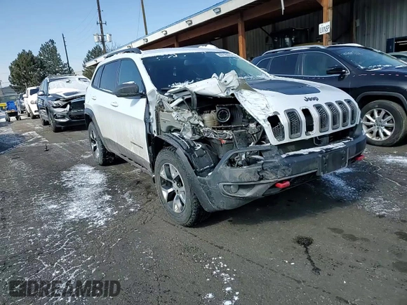 2018 Jeep Cherokee Trailhawk with VIN 1C4PJMBB6JD545342, listed as a Copart auction lot 46118275 with 76,221 mi miles and Salvage title. Bid and sale history available at DreamBid. Image 12.