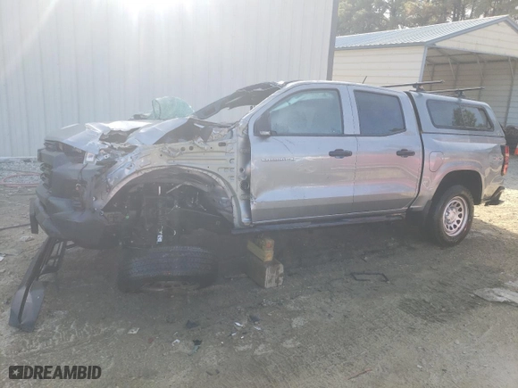 2023 Chevrolet Colorado 4WD Work Truck with VIN 1GCPTBEK7P1136402, listed as a Copart auction lot 77211594 with 0 mi miles and Salvage Title. Bid and sale history available at carsss.com. Image 1.