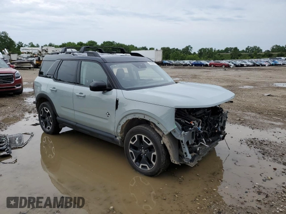 2021 Ford Bronco Sport Outer Banks with VIN 3FMCR9C61MRA96746, listed as a Copart auction lot 61356745 with 69,431 mi miles and Clean title. Bid and sale history available at DreamBid. Image 4.