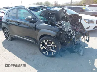 2022 Hyundai Kona Limited with VIN KM8K5CA39NU787983, listed as a IAAI auction lot 42094237 with Not Provided miles. Bid and sale history available at carsss.com. Image 1.