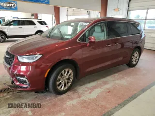 2021 Chrysler Pacifica Touring L z VIN 2C4RC1BG8MR513572, wystawiony jako Copart lot #58347025 z przebiegiem 16 535 mil mil oraz Szkoda całkowita • Salvage title. Historia ofert i sprzedaży dostępna na DreamBid. Obrazek 1.