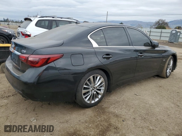 2018 Infiniti Q50 3.0t LUXE with VIN JN1EV7AP1JM358653, listed as a Copart auction lot 43654865 with 91,340 mi miles and Salvage Title. Bid and sale history available at carsss.com. Image 3.