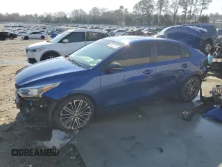 2021 Kia Forte GT with VIN 3KPF44AC2ME276868, listed as a Copart auction lot 48472135 with 73,697 mi miles and Salvage Title. Bid and sale history available at carsss.com. Image 1.