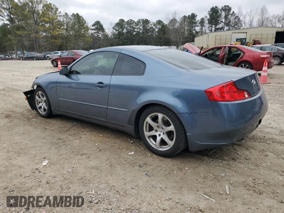 2005 Infiniti G35 Coupe with VIN JNKCV54E35M419783, listed as a Copart auction lot 41836925 with 106,608 mi miles and Salvage Title. Bid and sale history available at carsss.com. Image 2.