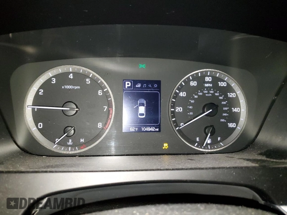 2017 Hyundai Sonata Sport with VIN 5NPE34AF0HH554046, listed as a Copart auction lot 52889635 with 104,942 mi miles and Clean Title. Bid and sale history available at carsss.com. Image 9.