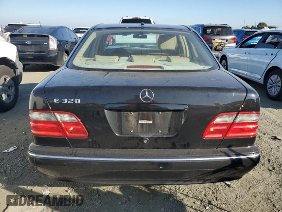 2002 Mercedes-Benz E-Class with VIN WDBJF65J72B424966, listed as a Copart auction lot 89323505 with 199,185 mi miles and Salvage Title. Bid and sale history available at carsss.com. Image 6.