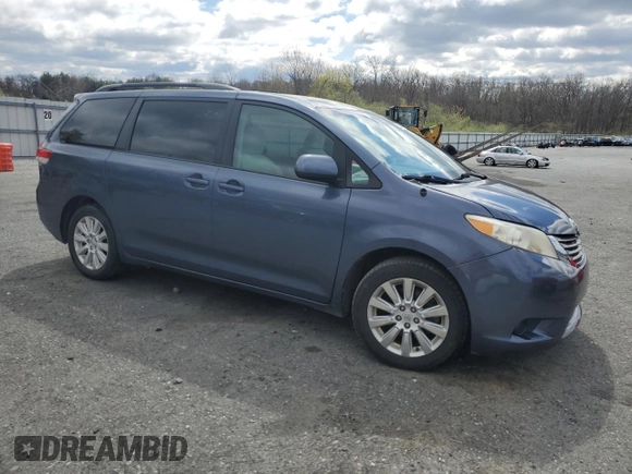 2013 Toyota Sienna LE with VIN 5TDJK3DC7DS067735, listed as a Copart auction lot 53234585 with 236,420 mi miles and Clean Title. Bid and sale history available at carsss.com. Image 4.