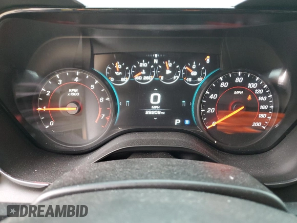 2018 Chevrolet Camaro ZL1 with VIN 1G1FK1R64J0109606, listed as a Copart auction lot 46331765 with 29,209 mi miles and Salvage Title. Bid and sale history available at DreamBid. Image 9.