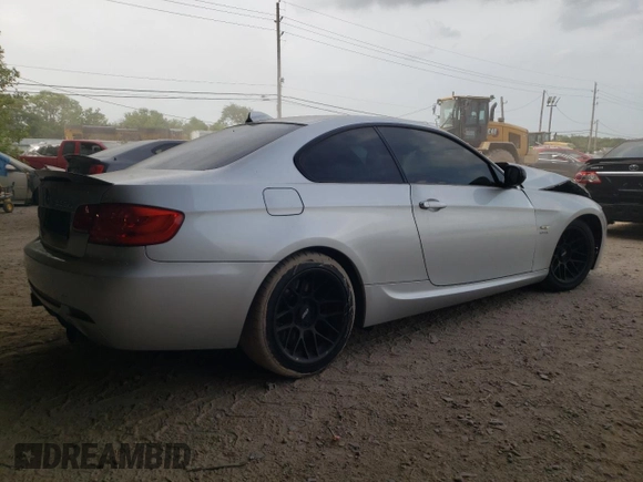 2011 BMW 3 Series 335is with VIN WBAKG1C50BE599437, listed as a Copart auction lot 61936864 with 165,046 mi miles and Salvage Title. Bid and sale history available at carsss.com. Image 3.