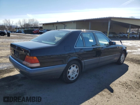 1995 Mercedes-Benz S 320 with VIN WDBGA32E4SA277249, listed as a Copart auction lot 45937425 with 146,730 mi miles and Clean Title. Bid and sale history available at DreamBid. Image 3.