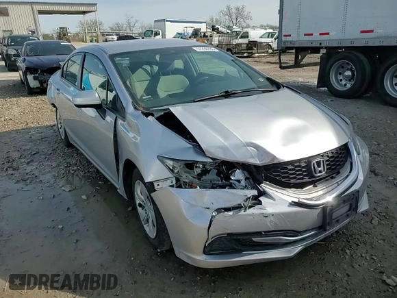 2015 Honda Civic Sedan LX with VIN 19XFB2F59FE206405, listed as a Copart auction lot 51290785 with 174,936 mi miles and Salvage Title. Bid and sale history available at carsss.com. Image 10.