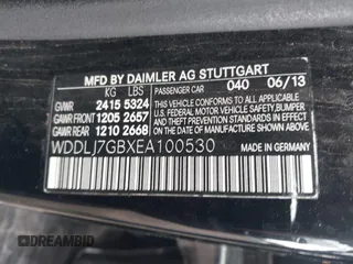 2014 Mercedes-Benz CLS 63 S AMG with VIN WDDLJ7GBXEA100530, listed as a IAAI auction lot 42033256 with 91,350 mi miles and . Bid and sale history available at DreamBid. Image 9.