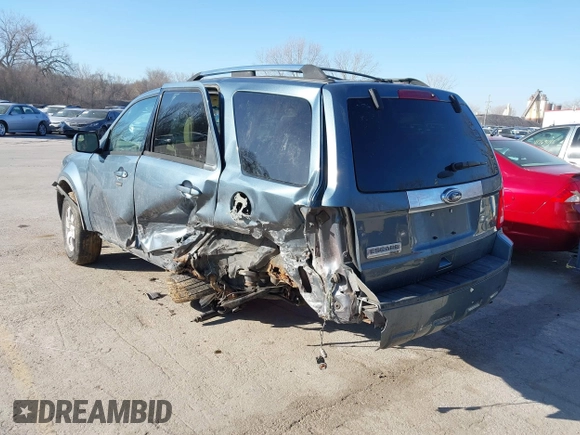 2011 Ford Escape Limited with VIN 1FMCU0E70BKB03218, listed as a IAAI auction lot 41770586 with 159,823 mi miles. Bid and sale history available at carsss.com. Image 3.