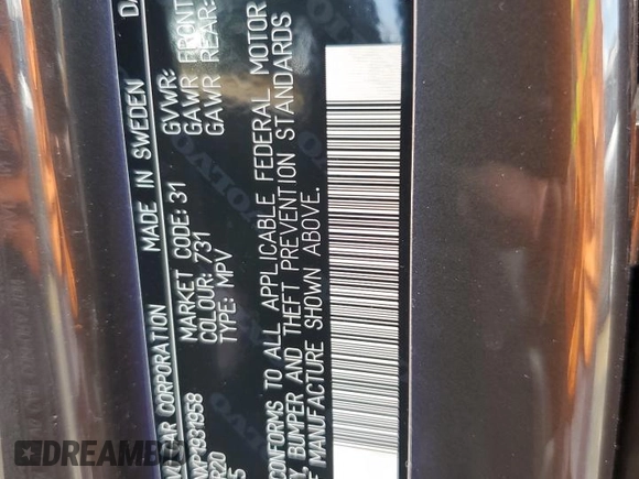 2023 Volvo XC90 Plus with VIN YV4H600NXP1931958, listed as a Copart auction lot 60474635 with Not provided miles and Salvage title. Bid and sale history available at DreamBid. Image 13.