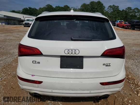 2014 Audi Q5 Premium Plus with VIN WA1LFAFP5EA101925, listed as a Copart auction lot 58351255 with 107,126 mi miles and Salvage title. Bid and sale history available at DreamBid. Image 6.