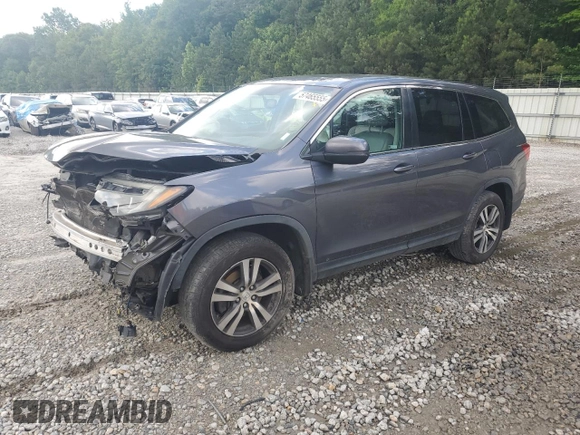 2018 Honda Pilot EX-L with VIN 5FNYF6H50JB038920, listed as a Copart auction lot 57465555 with 126,354 mi miles and Salvage title. Bid and sale history available at DreamBid. Image 1.