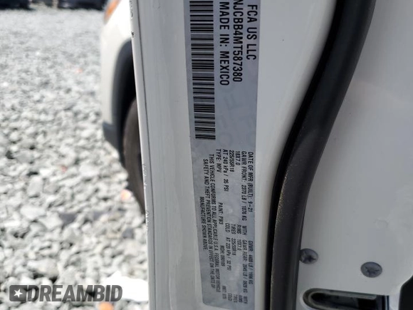 2021 Jeep Compass Altitude with VIN 3C4NJCBB4MT587380, listed as a Copart auction lot 56525745 with 83,003 mi miles and Salvage title. Bid and sale history available at DreamBid. Image 13.