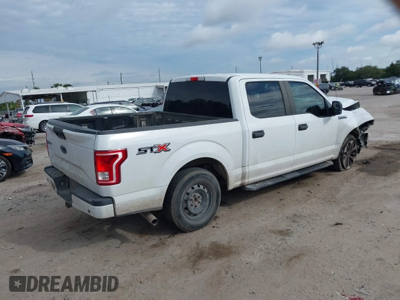 2017 Ford F-150 XL with VIN 1FTEW1CF6HFA51201, listed as a IAAI auction lot 38205513 with 313,459 mi miles. Bid and sale history available at carsss.com. Image 4.