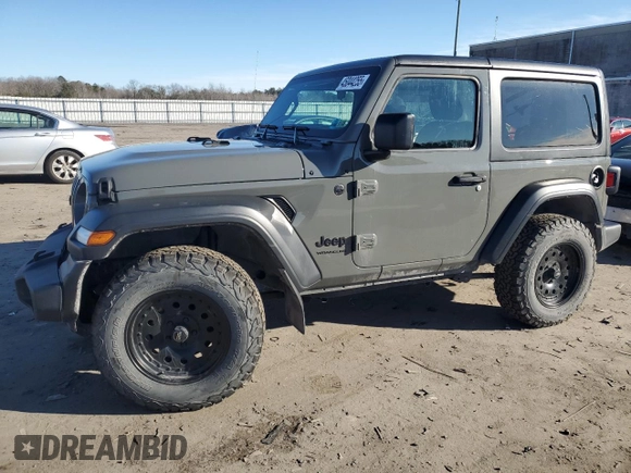2022 Jeep Wrangler Sport with VIN 1C4HJXAG5NW235311, listed as a Copart auction lot 45044255 with 27,280 mi miles and Salvage title. Bid and sale history available at DreamBid. Image 1.