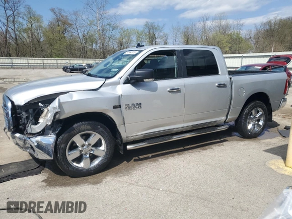 2017 Ram 1500 Big Horn with VIN 3C6RR7LT5HG533696, listed as a Copart auction lot 54144915 with 101,574 mi miles and Salvage Title. Bid and sale history available at carsss.com. Image 1.