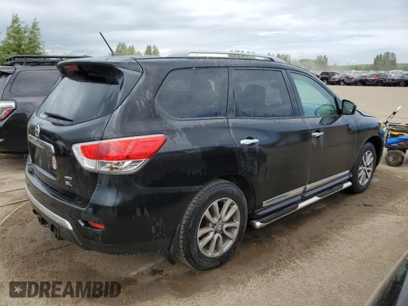 2015 Nissan Pathfinder SL with VIN 5N1AR2MM1FC691013, listed as a Copart auction lot 61550215 with 203,409 mi miles and Clean title. Bid and sale history available at DreamBid. Image 3.