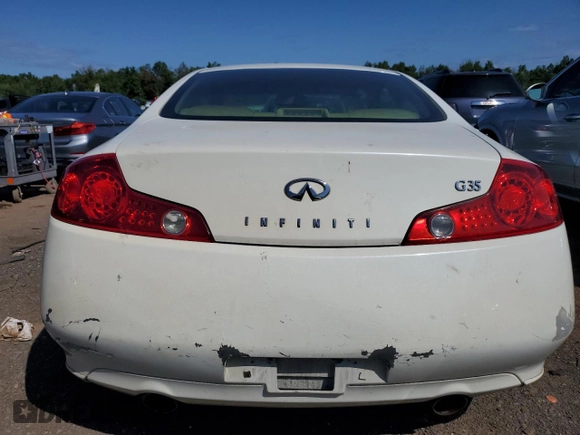 2005 Infiniti G35 Coupe with VIN JNKCV54E15M420463, listed as a Copart auction lot 67860024 with 0 mi miles and Salvage Title. Bid and sale history available at carsss.com. Image 6.