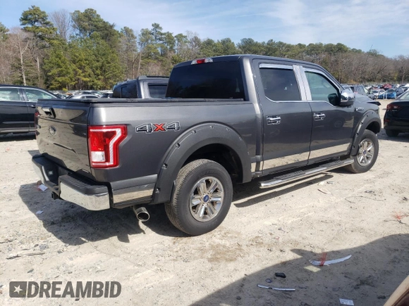2015 Ford F-150 XLT with VIN 1FTEW1EF0FKD37563, listed as a Copart auction lot 48237495 with 91,172 mi miles and Salvage Title. Bid and sale history available at carsss.com. Image 3.