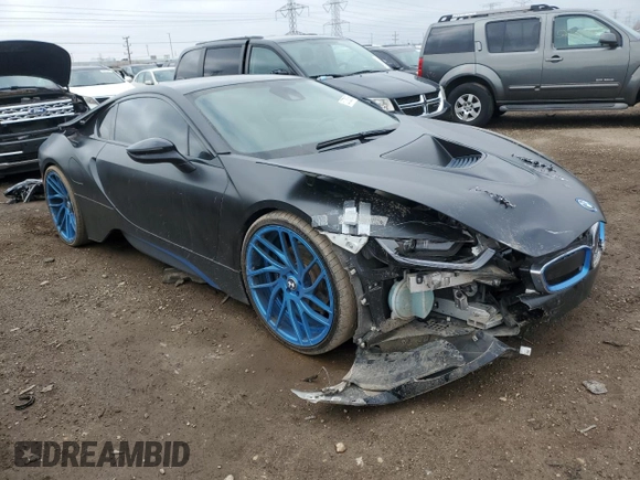 2014 BMW i8 z VIN WBY2Z2C50EVX64814, wystawiony jako Copart lot #52720385 z przebiegiem 63 909 mil mil oraz Szkoda całkowita • Salvage title. Historia ofert i sprzedaży dostępna na DreamBid. Obrazek 4.