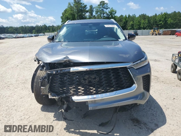 2023 Infiniti QX60 Luxe z VIN 5N1DL1FS1PC361586, wystawiony jako Copart lot #57611024 z przebiegiem 12 507 mil mil oraz Szkoda całkowita • Salvage title. Historia ofert i sprzedaży dostępna na DreamBid. Obrazek 5.