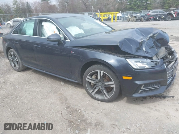 2017 Audi A4 Premium Plus with VIN WAUENAF45HN019873, listed as a IAAI auction lot 42081103 with 103,041 mi miles. Bid and sale history available at carsss.com. Image 1.