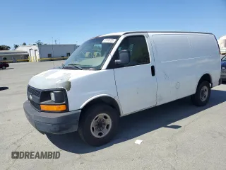 2008 Chevrolet Express Cargo z VIN 1GCGG25C581202010, wystawiony jako Copart lot #61499705 z przebiegiem 316 849 mil mil oraz Czysty tytuł • Clean title. Historia ofert i sprzedaży dostępna na DreamBid. Obrazek 1.